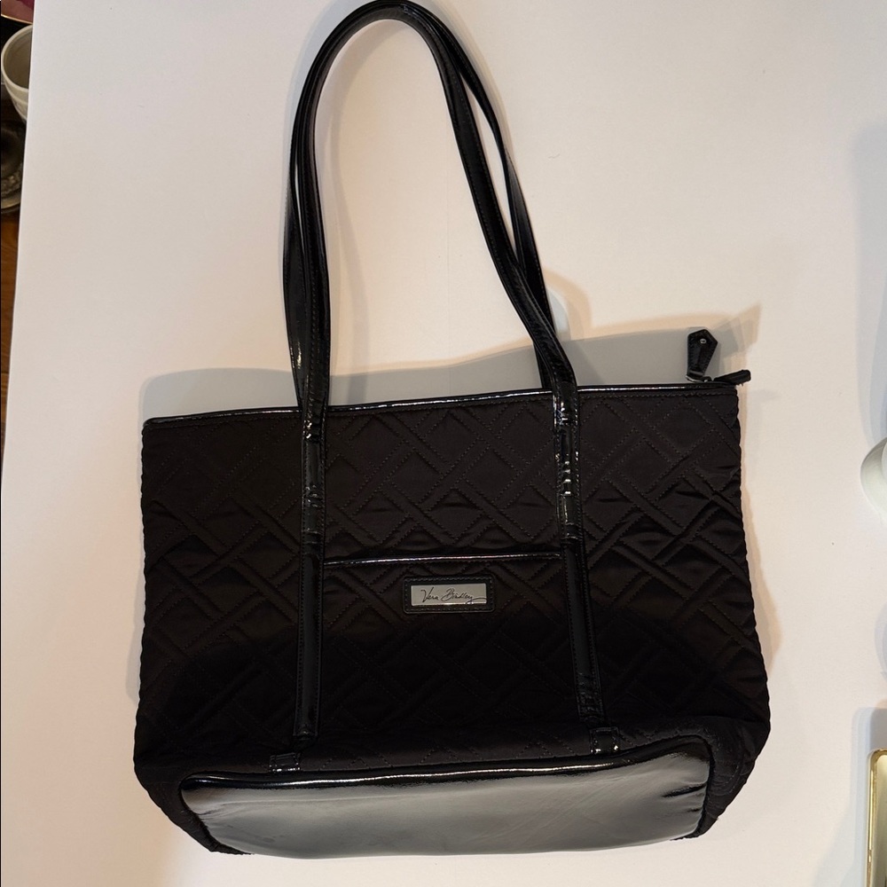 Vera Bradley Black Quilted Tote Bag